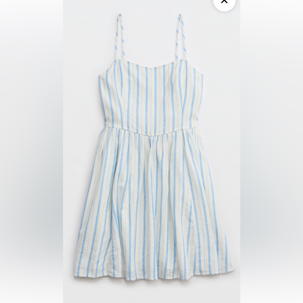 Aerie Love Of Linen Blend Mini Dress